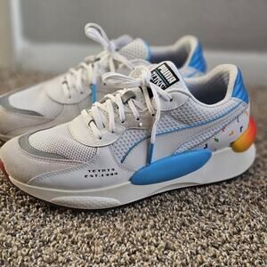 AB4 Puma x Tetris RS 9.8 Mens Trainers 35th Anniversary - White - US 9.5